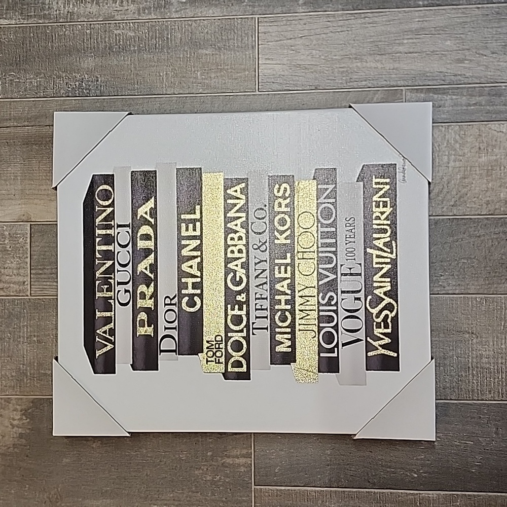 Designer brand wall art